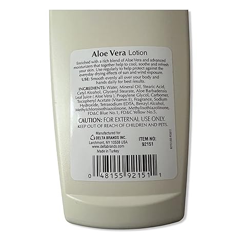 personal care Products Aloe Vera Lotion, 20 Fl Oz
